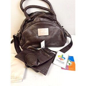 Kalencom New Orleans Travel Diaper Bag Changing Pad Bottle Holder Black Gift
